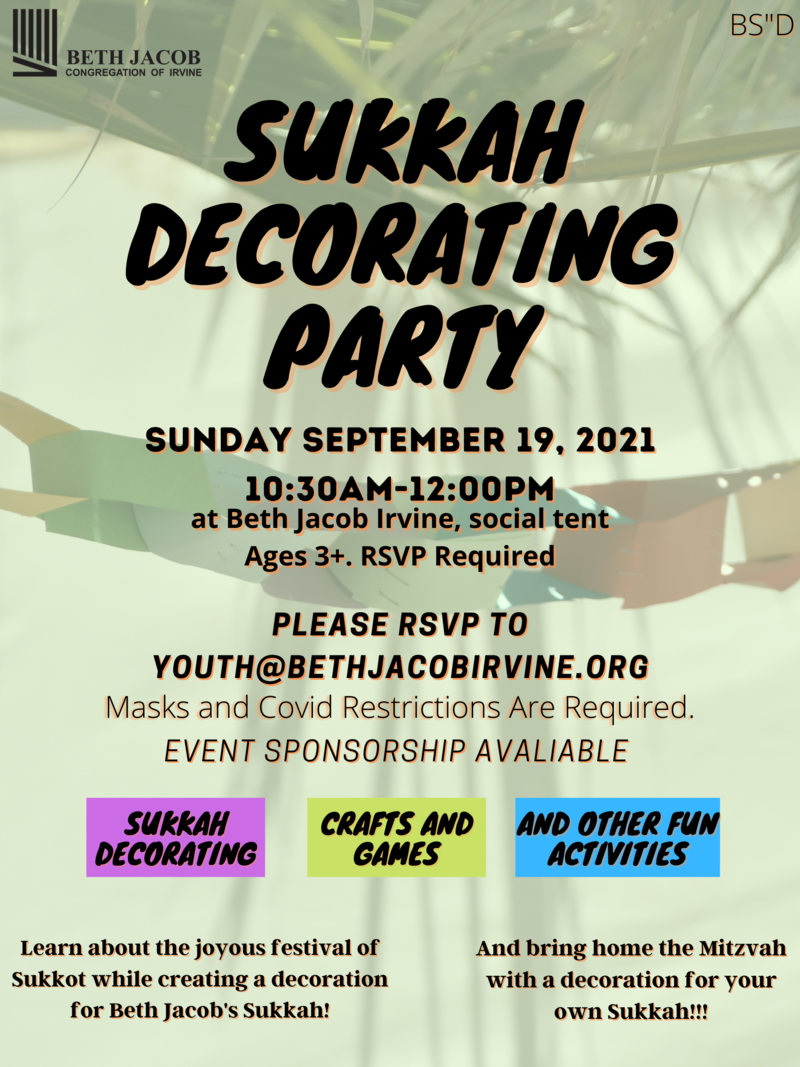 Banner Image for Sukkah Decorating