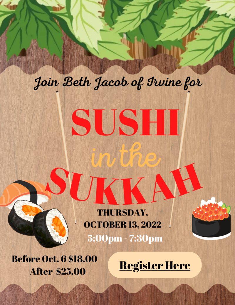 Banner Image for Sushi in the Sukkah